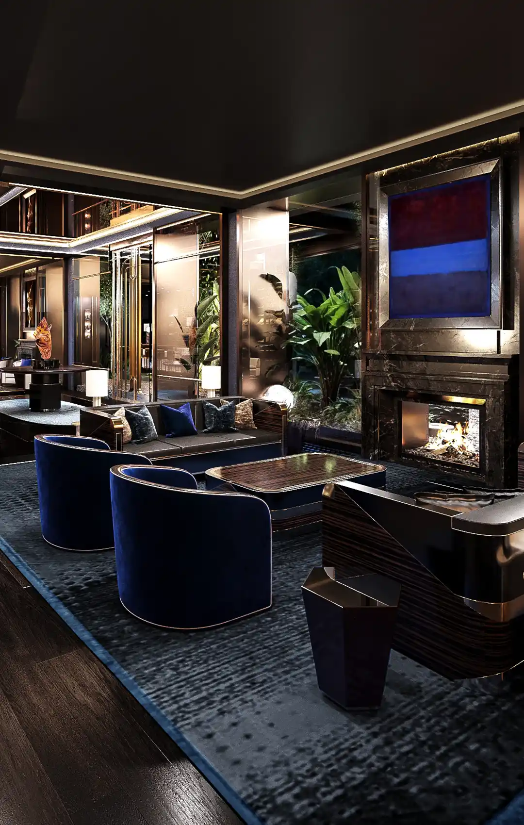 AMRA beachfront infinity pool under palm trees